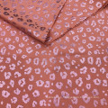 4 way stretch polyamide lycra stretchy knitted double faced foiled cheetah printed seamless activewear fabric